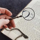Antique Brass Magnifying Glass Necklace In Vintage Style Reader Magnifying Gift