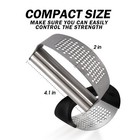 Garlic Press Rocker Stainless Steel Garlic Chopper Garlic Mincer Dishwasher Safe
