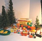 Vtg 1972 Fisher Price Little People Play Family Camper Rv  994 Set    extras 