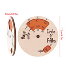 Wooden Circle Of Fifths Wheel Melody Tool Chord Wheel Music Theory Learning Tool