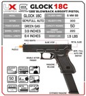 Umarex Glock 18c Airsoft Pistol  Gas Blowback  500 Bbs   Green Gas  2276332 