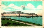 Columbia River Longview Brdge From Portland Or Oregon 1929 Vtg Postcard
