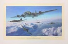 Schweinfurt The Second Mission By Robert Taylor  Art Print Signed By B-17 Pilots
