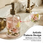 Glass Soap Dispenser 17oz With Plastic Pump - Refillable For Kitchen   Bathroom