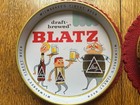 2 Vtg 1959 Blatz Milwaukee Wis Finest Beer Draft Brewed 13  Metal Tray B9-273