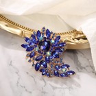 Womens Crystal Rhinestone Marquise Heart Leaf Brooch Pin  Wedding Party Prom