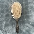 Vintage Antique Victorian Silver Plate Hair Brush Motif Design Collectibles