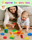 Montessori Wooden Stacking Toy For Toddlers 1-3 Shape Sorting Puzzle