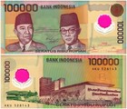 Indonesia 100000 Rupiah  1999  P-140  Unc Polymer  W  Folder-card