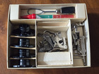 Vintage Singer Sewing Machine Attachments For Class 600 Machines In Box - Read