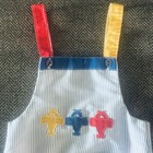 Vintage Health-tex Baby Airplane Bubble Romper Blue Striped Made In Usa 24m