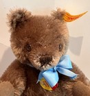 Steiff     original Teddy Bear    Ean 002151 Miniature Replica - Caramel  Mohair  7   