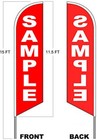 2 Pack Swooper Flag Kits Windless Feather Banner Sign  Mix N Match
