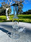 11  Green Matrix Perc Premium Quality Glass Tobacco Smoking Water Pipe Hookah