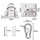 Dog Tie Out Mounted Wall Hook With Clip - Secure Dog Leash Parking Indoor out   