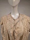 Early Edwardian Hand Made Tambour Lace Boidce W Ruffle Detail