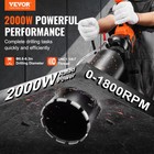 Vevor Core Drill Machine 0 8-6 3in Dia 2000w Handheld And Stand Core Drill Rig