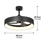 Artika Austin Led Ceiling Fan Light W  Remote Control Matte Black