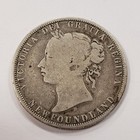 1872-h 50c Canada Newfoundland Fifty Cents Silver  3504 Asw - G - Km6 - Q5129