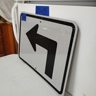 Authentic Traffic Highway Road Street Arrow Sign 90degree Left 21  X 15  12-143