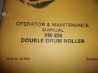 Bros Vm-255 Double Drum Roller Compactor Operation   Maintenance Manual