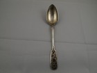 Antique 1865  Imperial Russian 84 Silver Niello Moscow Teaspoon 