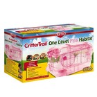 Kaytee Crittertrail One Level Pink Habitat - Hamster   Gerbil Cage  Pink