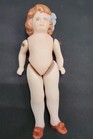 Antique C 1900 German Hertwig All Bisque 4 25  Girl Doll Dollhouse Miniature 