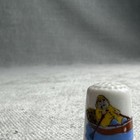 Vintage Mixed Sewing Thimble Lot 18 Pc Porcelain Metal Plastic Souvenir