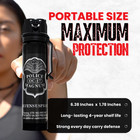 Police Magnum Pepper Spray Self Defense 5oz Flip Top Belt Clip Stream Security