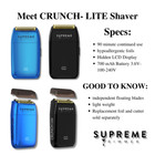 Supreme Trimmer Stf600 Crunch Lite Foil Shaver At Home Use - Factory Recertified