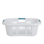 Rubbermaid 2 1 Bushel Large Hip-hugger Portable Plastic Laundry Basket  White