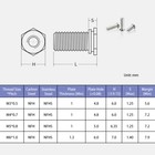 Rivet Screws Bolts Nfhs-m3 m4 m5 m6 Stainless Steel Hex Head Threaded Inserts