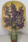 1936 Texas Centennial And Katy Lines Railroad Souvenir Fan Bluebonnets
