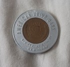 1925 Wheat Penny Good Luck Token Coin Union American Bank Nyc 8th Ave   37th St