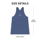 Kitchen Women Apron Cotton Linen With Pockets Cross Back No Tie Pinae Cooking