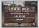 2017 The Walking Dead Evolution Dual Relics Green 3 25 Rick Grimes Walker 13iq