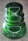 Emerald Green Brookfield Cd-152 Glass Insulator No Cracks Or Chips - Beautiful