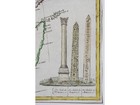 Egypt Antique Map With Cleopatra   s Obelisks  Port Of Alexandria  Vaugondy  1798
