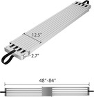 Aluminum Scaffold Plank 4-7ft Telescoping Work Platform 440lbs Skid-proof Plate