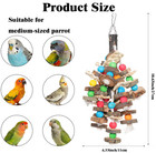 Large Parrot Toys For Macaw Toys Large Bird Toys Cockatoo Toys Natural Wooden