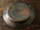 Middle East Antique Persian Islamic Large Hammered Copper Tray  Damascene Qajar
