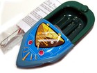 Atomic Space Toy Pop Pop Candle Steam Power Ship Collectable Tin Toy Steam Boat