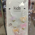 Kids Butterfly Pearl Necklace Bracelet Set Girls Beaded Jewelry Cute Party Gift