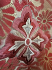 Beautiful Vintage Powder Blue Silk Furisode Kimono With Pink Red Embroidery