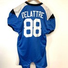 Teamwork Athletic Spartans 88 Delattre Football Jersey Blue White Black Mens Xl