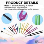 9-piece Chakra Tuning Fork Set With Case For Sound Healing And Meditation