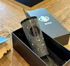 Starbucks 2024 New Thailand Ss Black Rhinestone Cold Cup Tumbler Gift Box 16oz
