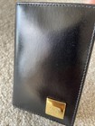 Celine Square Logo Black Leather Card Holder