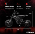 Yozma In10 Electric Dirt Bike  2600w 40mph Electric-motorcycle With 48v 23ah Bat